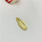 FO839 Colgante Virgen Milagros borde labrado 15x11 mm incluye argollita Figura Baño Oro Figuras Bañadas en Oro y Plata hecho de Bronce Bañado en Oro 18K Joyas Bañadas en Oro