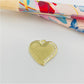 FO892 Colgante Corazón Volado con mitad de borde con circones 15x15 mm Figura Baño Oro Figuras Bañadas en Oro y Plata hecho de Bronce Bañado en Oro 18K Joyas Bañadas en Oro