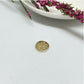FO923 Medalla Patita de Perro estampada diá. 12 mm Figura Baño Oro Figuras Bañadas en Oro y Plata hecho de Bronce Bañado en Oro 18K Joyas Bañadas en Oro