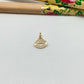 FO940 Colgante Boca con Circones 9x10 mm más argollita Figura Baño Oro Figuras Bañadas hecho de Bronce Bañado en Oro 18K Joyas Bañadas en Oro