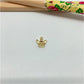 FO949 Colgante Mini Angel 9x9 mm más argollita Figura Baño Oro Figuras Bañadas hecho de Bronce Bañado en Oro 18K Joyas Bañadas en Oro