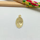FO951 Colgante Virgen de Guadalupe Ovalado 17x10 mm más argollita Figura Baño Oro Figuras Bañadas hecho de Bronce Bañado en Oro 18K Joyas Bañadas en Oro