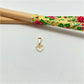 FO966 Colgante Corazón Pixelado 8x8 mm más argollita más balier Figura Baño Oro Figuras Bañadas hecho de Bronce Bañado en Oro 18K Joyas Bañadas en Oro