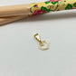 FO966 Colgante Corazón Pixelado 8x8 mm más argollita más balier Figura Baño Oro Figuras Bañadas hecho de Bronce Bañado en Oro 18K Joyas Bañadas en Oro
