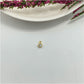 FO980 Colgante Punto de Luz Mini Flor Circón Aguamarina Diá. 4 mm Espesor 2 mm Más argollita Figura Baño Oro Figuras Bañadas hecho de Bronce Bañado en Oro 18K Joyas Bañadas en Oro