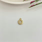 FO990 Colgante Mini Medalla con Cruz Calada 8 mm más argollita Espesor 1.8 mm Figura Baño Oro Figuras Bañadas hecho de Bronce Bañado en Oro 18K Joyas Bañadas en Oro