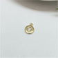 FO990 Colgante Mini Medalla con Cruz Calada 8 mm más argollita Espesor 1.8 mm Figura Baño Oro Figuras Bañadas hecho de Bronce Bañado en Oro 18K Joyas Bañadas en Oro
