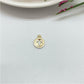 FO990 Colgante Mini Medalla con Cruz Calada 8 mm más argollita Espesor 1.8 mm Figura Baño Oro Figuras Bañadas hecho de Bronce Bañado en Oro 18K Joyas Bañadas en Oro