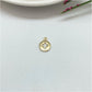 FO990 Colgante Mini Medalla con Cruz Calada 8 mm más argollita Espesor 1.8 mm Figura Baño Oro Figuras Bañadas hecho de Bronce Bañado en Oro 18K Joyas Bañadas en Oro