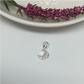 FP138 Colgante Luna Circones 10 x 6 mm Figura Baño Plata Figuras Bañadas en Oro y Plata hecho de Bronce Bañado en Plata 50 ml
