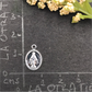 FP230 Virgen Milagros 9 x 16 mm Figura Baño Plata Figuras Bañadas en Oro y Plata hecho de Bronce Bañado en Plata 50 ml