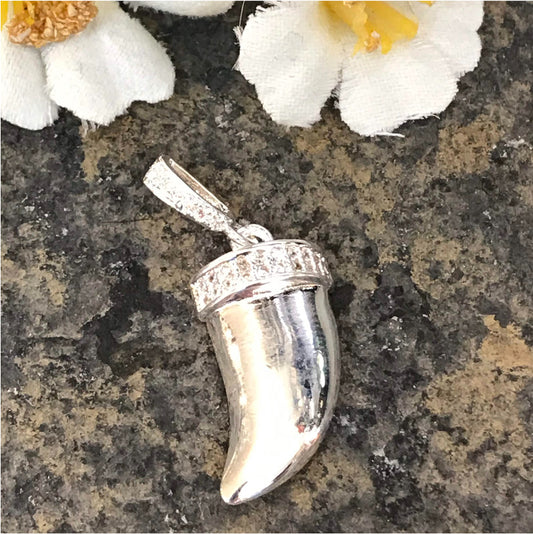 FP380 Colgante Corvo Circones con Balier 30 x 12 mm Figura Baño Plata Figuras Bañadas en Oro y Plata hecho de Bronce Bañado en Plata 50 ml