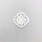 FP406 Mándala Santiago 15 mm (1 perforación) Figura Baño Plata Figuras Bañadas en Oro y Plata hecho de Bronce Bañado en Plata 50 ml