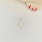FP465 Colgante Punto de Luz Gota 3 Bolitas 8x4 mm Figura Baño Plata Figuras Bañadas en Oro y Plata hecho de Bronce Bañado en Plata 50 ml Joyas Bañadas en Plata