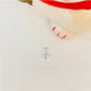 FP472 Estrella 4 Puntas Mini con Circón 4 mm más argollita Figura Baño Plata Figuras Bañadas en Oro y Plata hecho de Bronce Bañado en Plata 50 ml