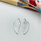 FP473 Ala 15x7 mm más argollita Figura Baño Plata Figuras Bañadas hecho de Bronce Bañado en Plata 50 ml Joyas Bañadas en Plata