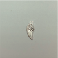 FP473 Ala 15x7 mm más argollita Figura Baño Plata Figuras Bañadas hecho de Bronce Bañado en Plata 50 ml Joyas Bañadas en Plata