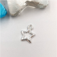 FP727 Estrella Calada 12 mm Espesor 1 mm Figura Baño Plata Figuras Bañadas en Oro y Plata hecho de Bronce Bañado en Plata 50 ml