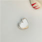 FP808 Colgante corazón lijado para pasar 11 mm Figura Baño Plata Figuras Bañadas en Oro y Plata hecho de Bronce Bañado en Plata 50 ml
