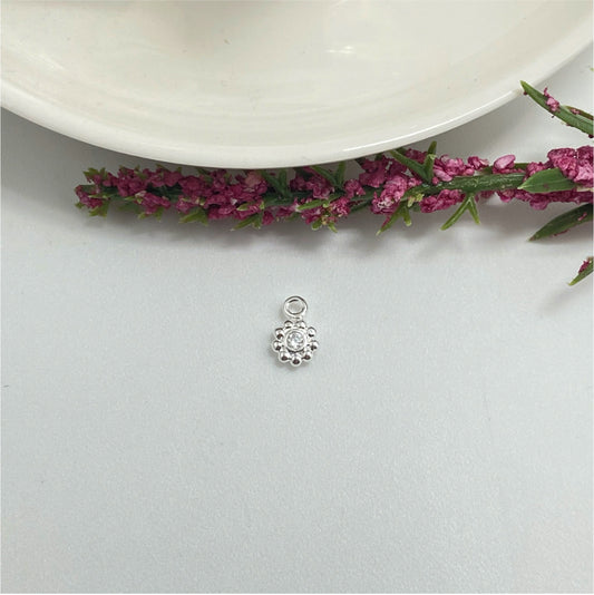 FP812 Aro Punto de Luz Circón Cristal borde con puntitos 5 mm Aro Baño Plata Anillos Bañados hecho de Bronce Bañado en Plata 50 ml Joyas Bañadas en Plata