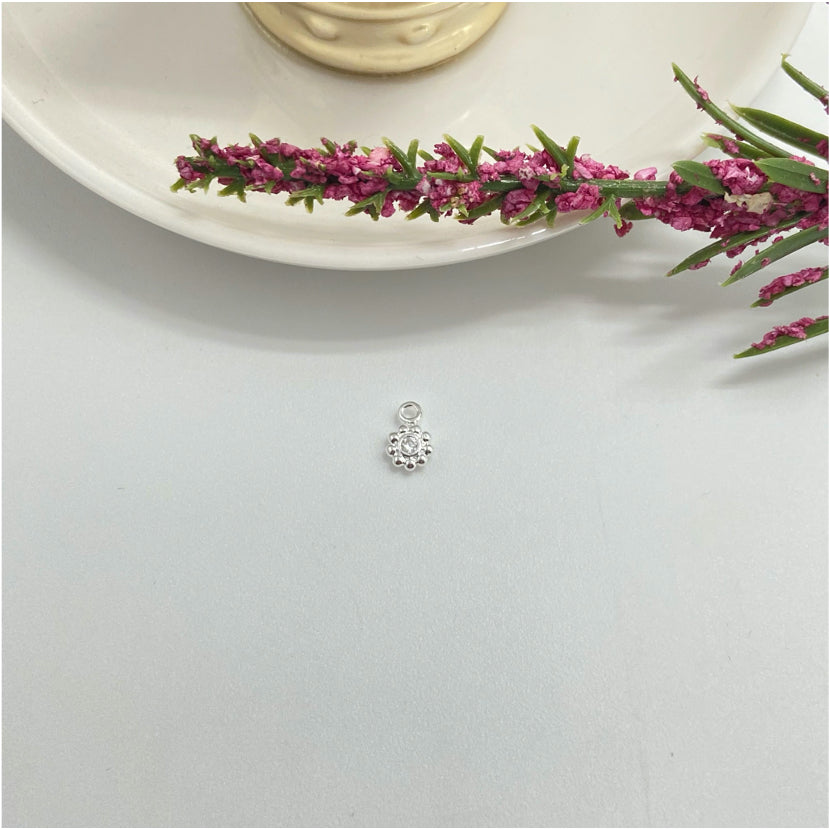 FP812 Aro Punto de Luz Circón Cristal borde con puntitos 5 mm Aro Baño Plata Anillos Bañados hecho de Bronce Bañado en Plata 50 ml Joyas Bañadas en Plata