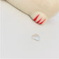 FP818 Conector Corazón Lijado 7x10 mm incluye argollitas Figura Baño Plata Figuras Bañadas en Oro y Plata hecho de Bronce Bañado en Plata 50 ml