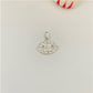 FP832 Colgante Ojo Griego con circones 11x7 mm mas balier fijo Figura Baño Plata Figuras Bañadas en Oro y Plata hecho de Bronce Bañado en Plata 50 ml
