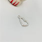 FP840 Colgante Corazón Calado Mediano Borde con Puntitos 15x12 mm incluye argollita Figura Baño Plata Figuras Bañadas en Oro y Plata hecho de Bronce Bañado en Plata 50 ml Joyas Bañadas en Plata