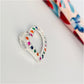 FP897 Colgante Corazón Calado Volado con Circones Multicolor Argollita trasera para pasar Figura Baño Plata Figuras Bañadas en Oro y Plata hecho de Bronce Bañado en Plata 50 ml Joyas Bañadas en Plata