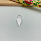 FP932 Colgante Corazón Tipo candado lijado  18x10 mm Figura Baño Plata Figuras Bañadas hecho de Bronce Bañado en Plata 50 ml Joyas Bañadas en Plata
