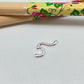FP947 Conector Ola 8x17 mm incluye argollitas Figura Baño Plata Figuras Bañadas hecho de Bronce Bañado en Plata 50 ml Joyas Bañadas en Plata
