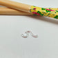 FP947 Conector Ola 8x17 mm incluye argollitas Figura Baño Plata Figuras Bañadas hecho de Bronce Bañado en Plata 50 ml Joyas Bañadas en Plata