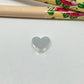 FP958 Colgante Corazón para pasar 11x11 mm Figura Baño Plata Figuras Bañadas hecho de Bronce Bañado en Plata 50 ml Joyas Bañadas en Plata