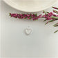 FP976 Colgante Corazón Borde con Micro Circones 14x10 mm más argolla Figura Baño Plata Figuras Bañadas hecho de Bronce Bañado en Plata 50 ml Joyas Bañadas en Plata