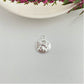 FP986 Colgante Medalla con Ángel en relieve 15 mm más argollita Figura Baño Plata Figuras Bañadas hecho de Bronce Bañado en Plata 50 ml Joyas Bañadas en Plata