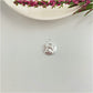 FP986 Colgante Medalla con Ángel en relieve 15 mm más argollita Figura Baño Plata Figuras Bañadas hecho de Bronce Bañado en Plata 50 ml Joyas Bañadas en Plata