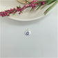 FP989 Colgante Mini Medalla con Mano Fátima con circones cristal y azules Diá. 7 mm más argollita Figura Baño Plata Figuras Bañadas hecho de Bronce Bañado en Plata 50 ml Joyas Bañadas en Plata