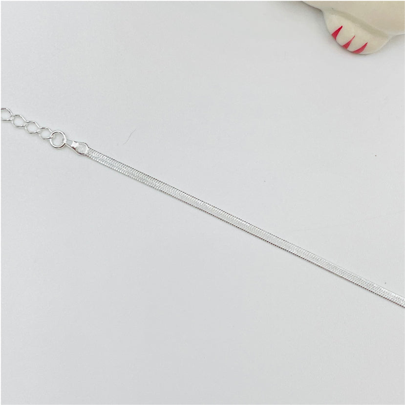 PP04 Pulsera Cinta ancho 2 mm 16,5 cm más extensor de 5 cm Pulsera Baño Plata Pulseras y Esclavas Bañadas en Oro y Plata hecho de Bronce Bañado en Plata 50 ml Joyas Bañadas en Plata