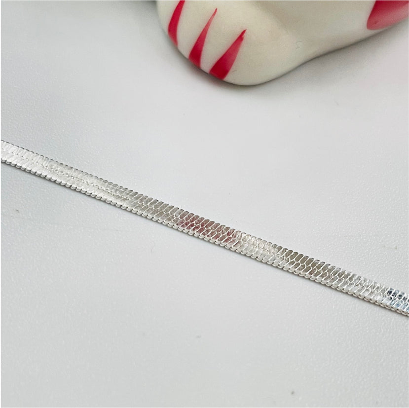 PP04 Pulsera Cinta ancho 2 mm 16,5 cm más extensor de 5 cm Pulsera Baño Plata Pulseras y Esclavas Bañadas en Oro y Plata hecho de Bronce Bañado en Plata 50 ml Joyas Bañadas en Plata