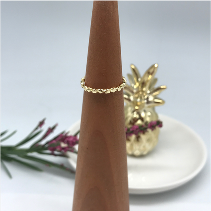 WO11 Anillo Estrellas Anillo Baño Oro Anillos Bañados en Oro y Plata hecho de Bronce Bañado en Oro 18K Joyas Bañadas en Oro