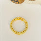 WO31 Anillo Medio Cintillo Circones Corazones calados laterales Ancho 2 mm Espesor 3 mm Anillo Baño Oro Anillos Bañados en Oro y Plata hecho de Bronce Bañado en Oro 18K Joyas Bañadas en Oro