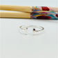 WP19 Anillo Tipo Tiffany Anillo Baño Plata Anillos Bañados en Oro y Plata hecho de Bronce Bañado en Plata 50 ml Joyas Bañadas en Plata