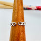 WP26 Anillo Cadena Cartier Anillo Baño Plata Anillos Bañados en Oro y Plata hecho de Bronce Bañado en Plata 50 ml Joyas Bañadas en Plata