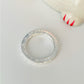 WP29 Anillo con Mini Corazones calados y Love lateral Ancho 2 mm Espesor 3 mm Anillo Baño Plata Anillos Bañados en Oro y Plata hecho de Bronce Bañado en Plata 50 ml Joyas Bañadas en Plata