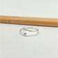 WP49 Anillo Ajustable Estrella 5 mm y Punto de Luz 3.5 mm en puntas Ancho Argolla 1.5 mm Anillo Baño Plata Anillos Bañados hecho de Bronce Bañado en Plata 50 ml Joyas Bañadas en Plata