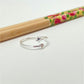 WP49 Anillo Ajustable Estrella 5 mm y Punto de Luz 3.5 mm en puntas Ancho Argolla 1.5 mm Anillo Baño Plata Anillos Bañados hecho de Bronce Bañado en Plata 50 ml Joyas Bañadas en Plata