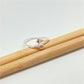 WP49 Anillo Ajustable Estrella 5 mm y Punto de Luz 3.5 mm en puntas Ancho Argolla 1.5 mm Anillo Baño Plata Anillos Bañados hecho de Bronce Bañado en Plata 50 ml Joyas Bañadas en Plata