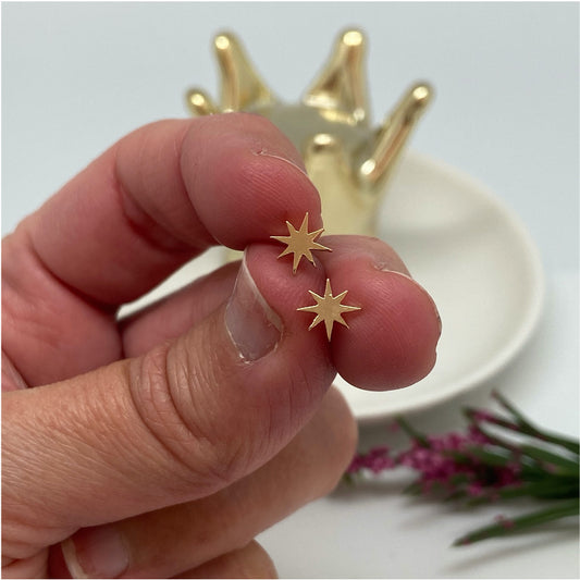 XO109-Aro-Estrella-Guia-Mini-Lisa-6-mm-Aro-Baño-Oro