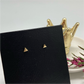 XO137 Aro Mini Triangulo 4 mm Aro Baño Oro Aros Bañados en Oro y Plata hecho de Bronce Bañado en Oro 18K Joyas Bañadas en Oro