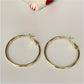 XO156 Aro Argolla Tubo diá.35 mm espesor 2 mm Broche articulado Aro Baño Oro Aros Bañados en Oro y Plata hecho de Bronce Bañado en Oro 18K
